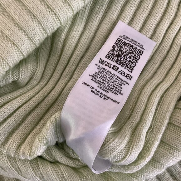 TOPSHOP Ribbed Knit Tank Green - Picture 15 of 16